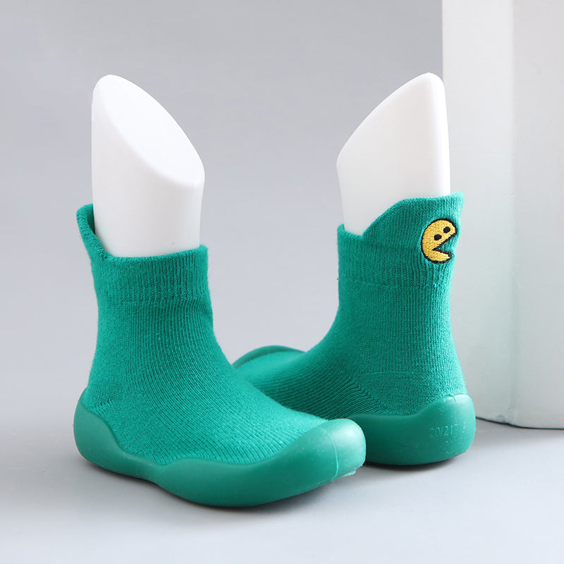 Slipper Socks with Non-Slip Rubber Soles for Toddlers
