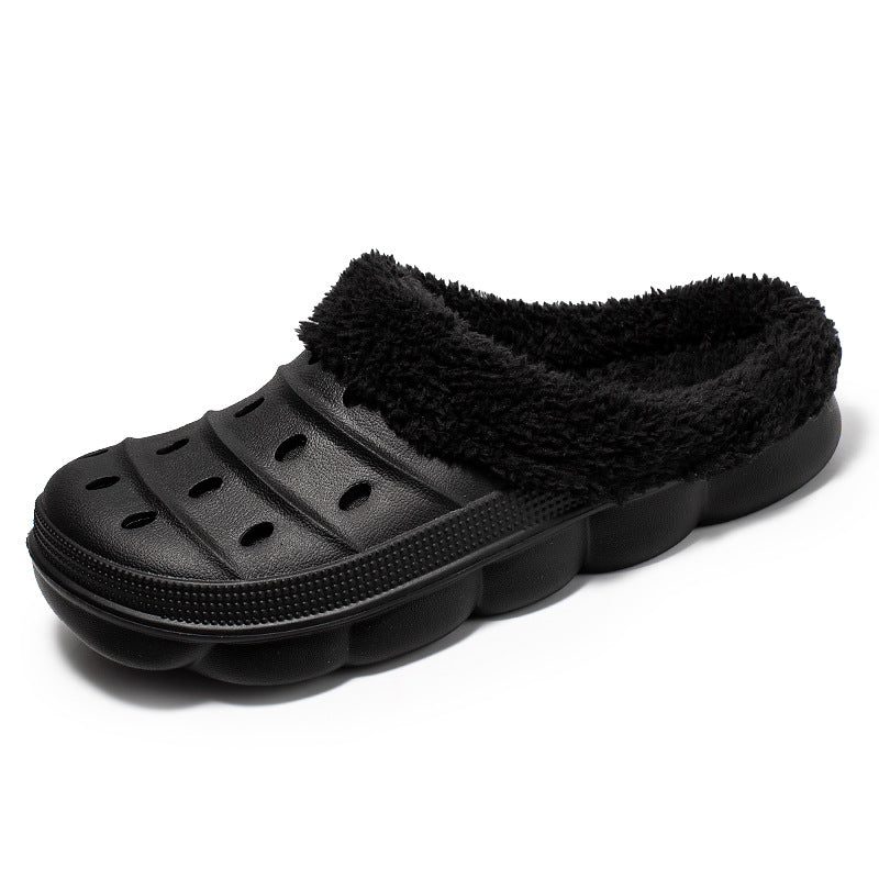 Clog Slippers with Plush Lining for Men