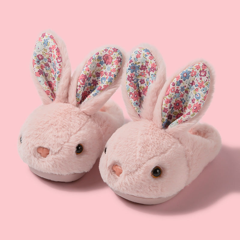 Fuzzy Rabbit Slippers for Kids