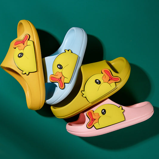 Little Yellow Duck Slipper Slides for Girls