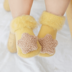 3-D Non-Slip Socks for Baby Girls - Slippers Galore